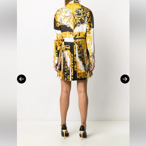 VERSACE Baroque Silk Shirt Dress - Picture 4 of 5